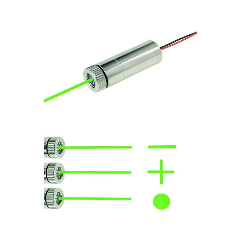 Industrial Laser Line Generator - Moduł lasera zielonego punktowego/liniowego/krzyżowego 520nm 5mW,