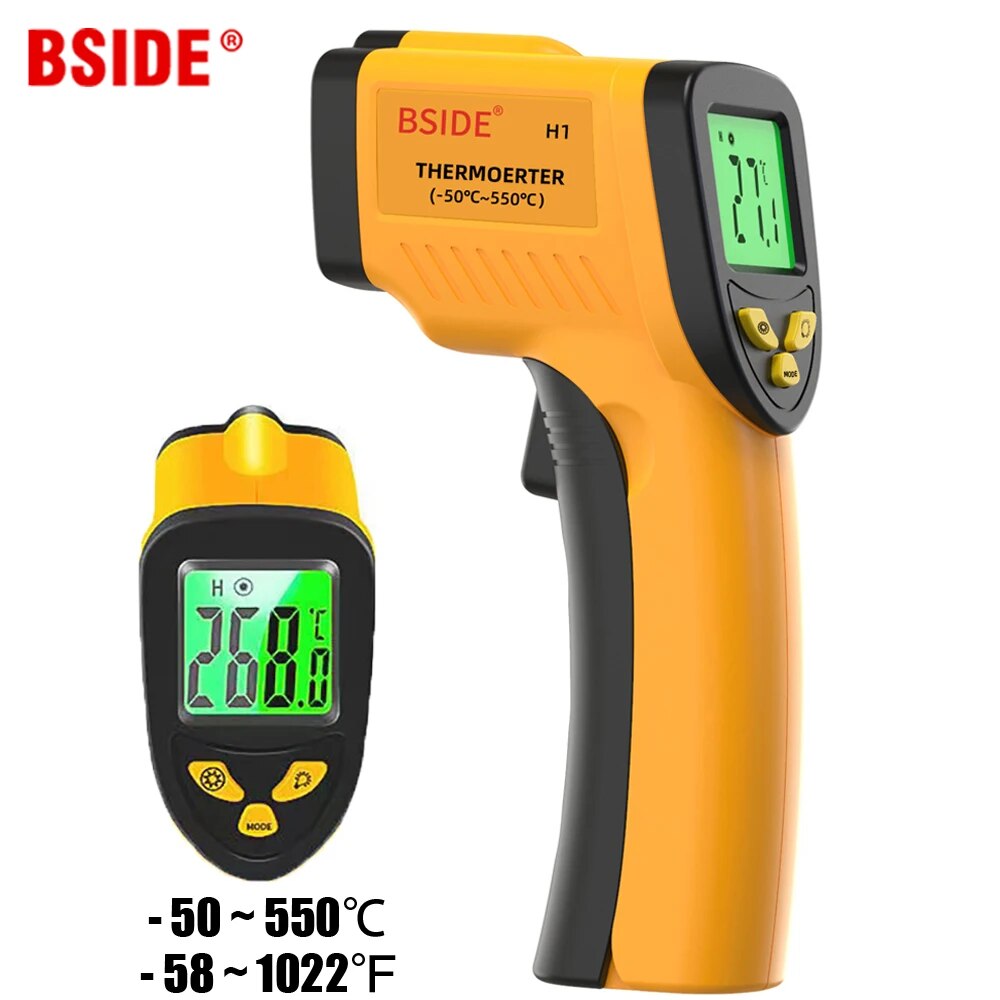 Industrial Laser Gun - Cyfrowy termometr na podczerwień -50-550C bezdotykowy