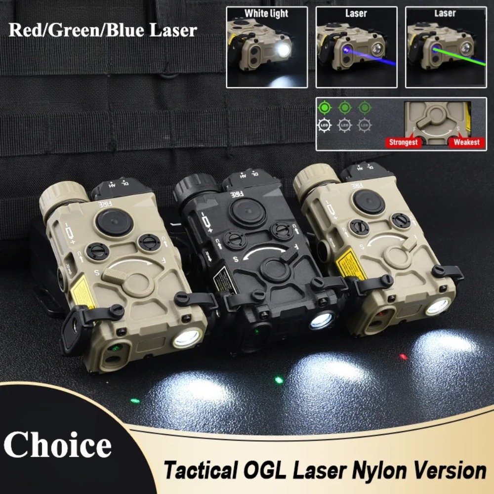 Industrial Laser Gun - Taktyczna latarka LED z nylonu OGL