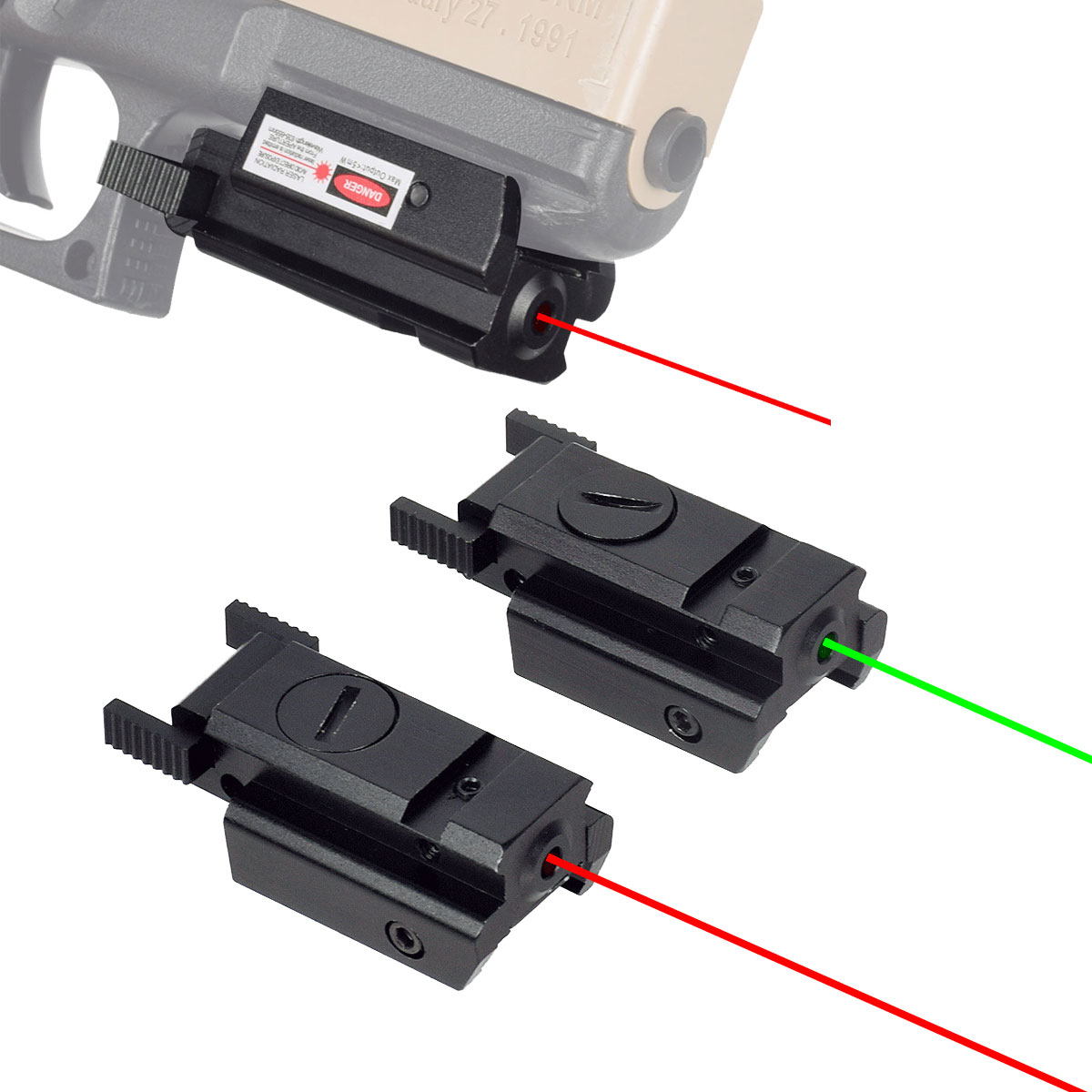Industrial Laser Gun - Taktyczny celownik laserowy z czerwoną zieloną