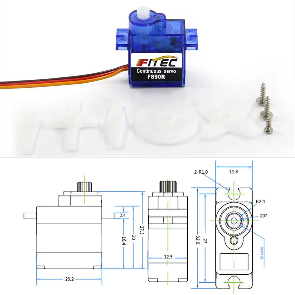 Feetech Mini FS90R Micro Servo – Servo Motor Cnc recenzja i cena