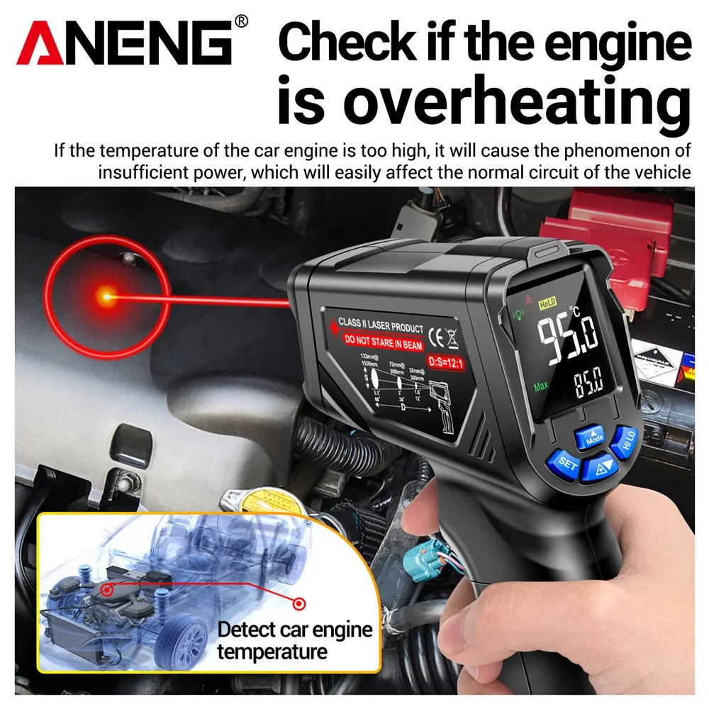 ANENG TH06 Termometr laserowy  – Industrial Laser Gun recenzja i cena