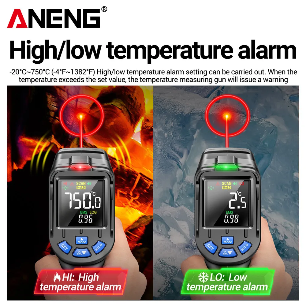 ANENG TH06 Termometr laserowy  – Industrial Laser Gun recenzja i cena