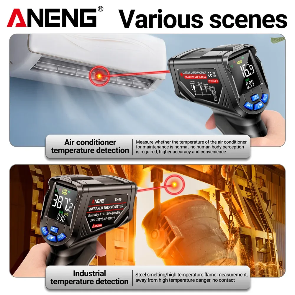 ANENG TH06 Termometr laserowy  – Industrial Laser Gun recenzja i cena