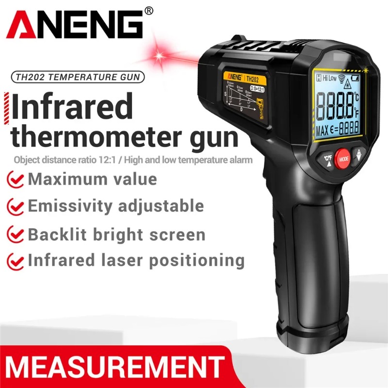ANENG TH202 Przemysłowy Termom – Industrial Laser Gun recenzja i cena