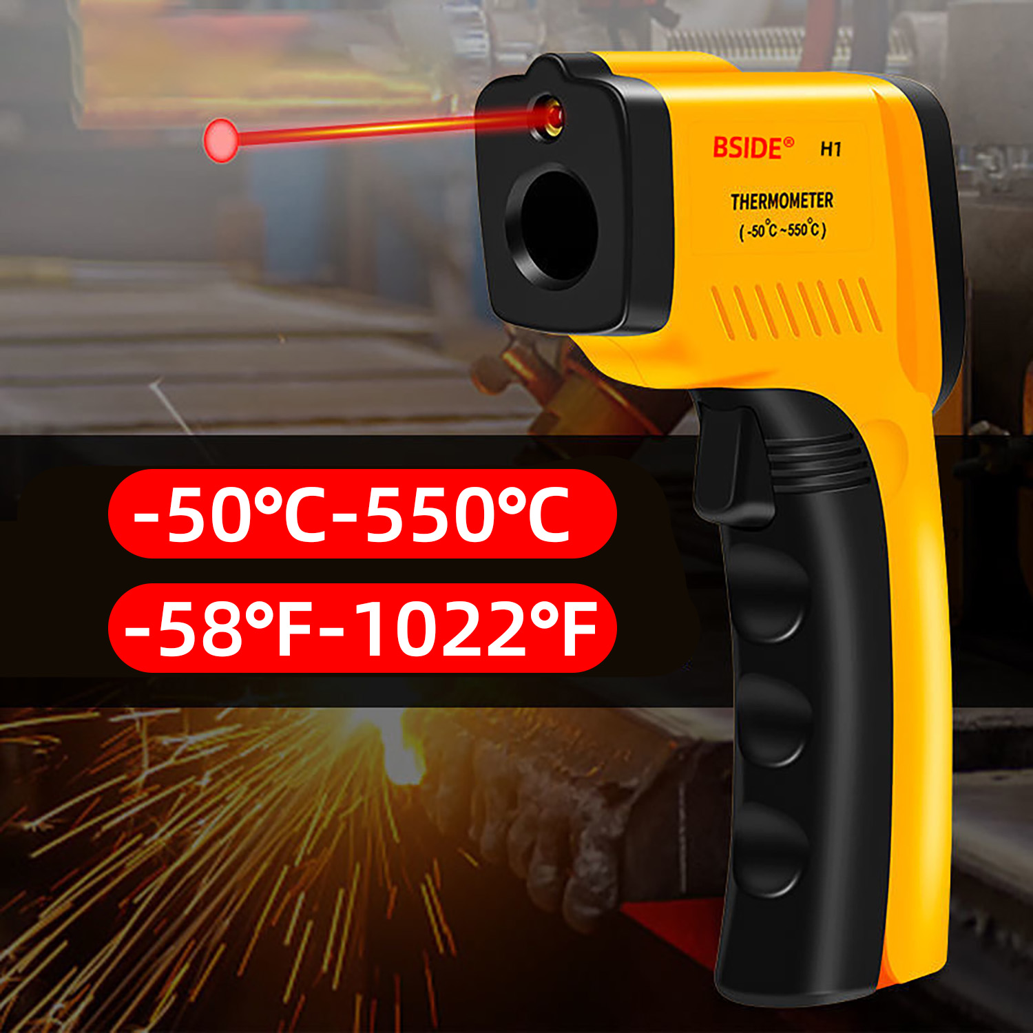 Cyfrowy termometr na podczerwi – Industrial Laser Gun recenzja i cena