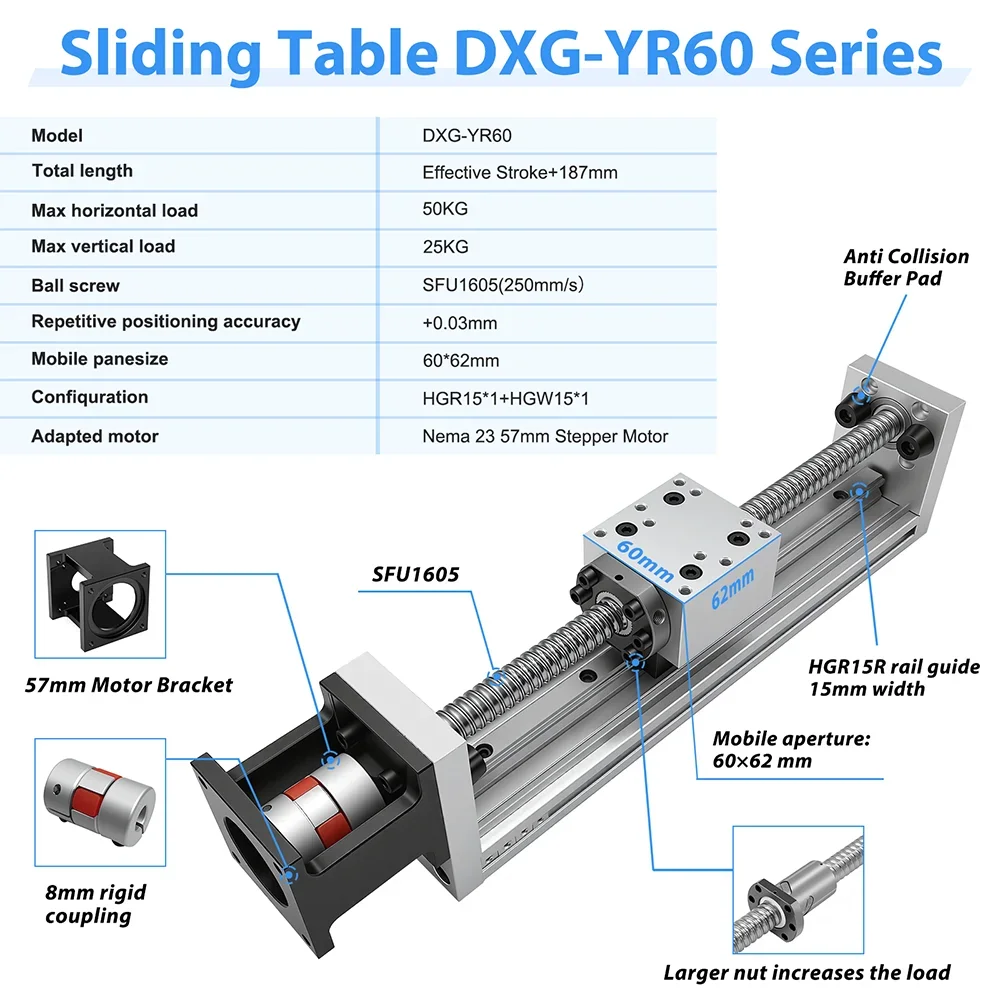 Precyzyjny mini stół przesuwny – Servo Motor Cnc recenzja i cena