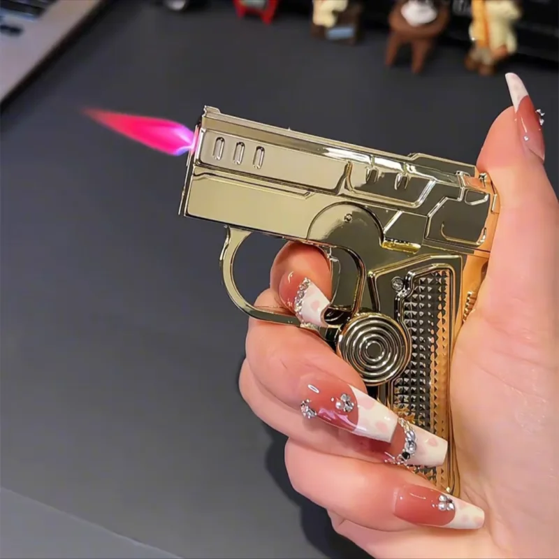 Metalowa składana zapalniczka  – Industrial Laser Gun recenzja i cena