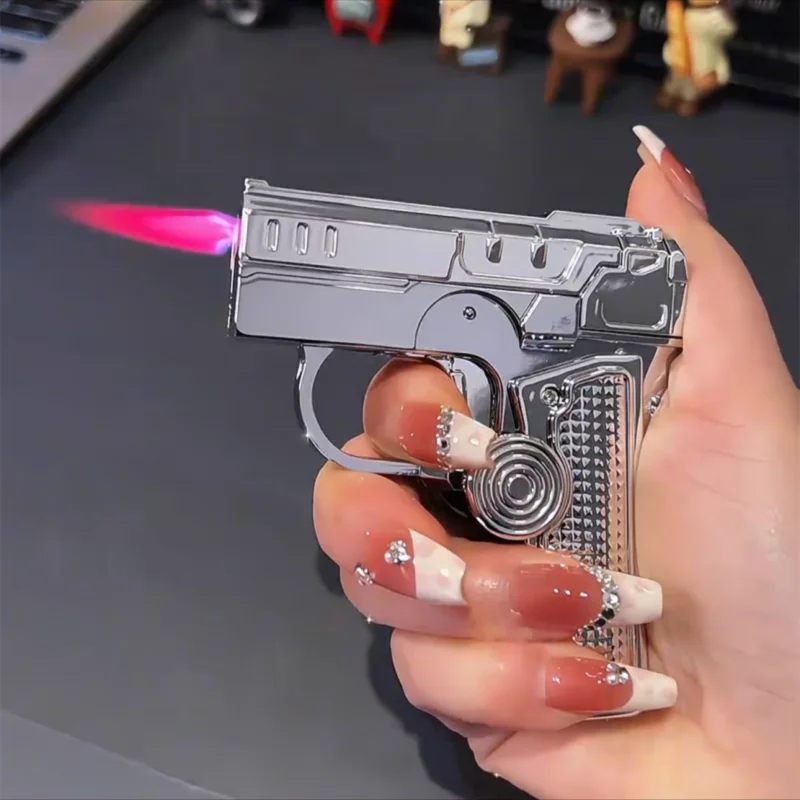 Metalowa składana zapalniczka  – Industrial Laser Gun recenzja i cena